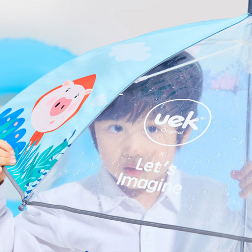 튼튼한 내구성 일러스트 유아동 장우산