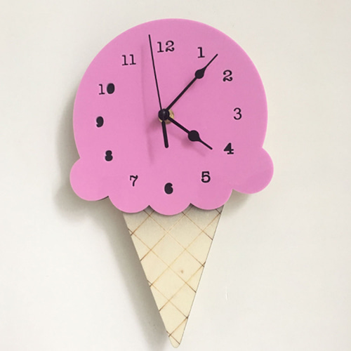 아이스크림 디자인 벽시계
