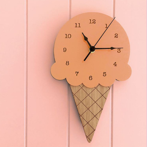 아이스크림 디자인 벽시계